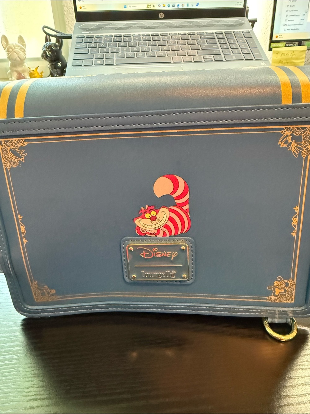 Loungefly Alice in Wonderland Blue and Gold Decorative Book Accent - Picture 3 of 6